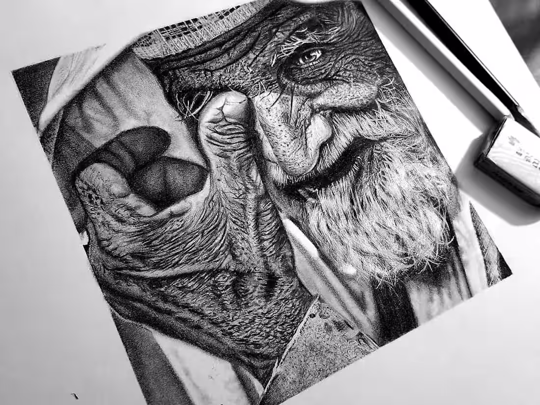 Cover image for Every wrinkle tells a story. ✨ For this project, I created a...