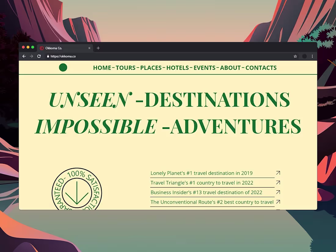 Cover image for Tour Package Website