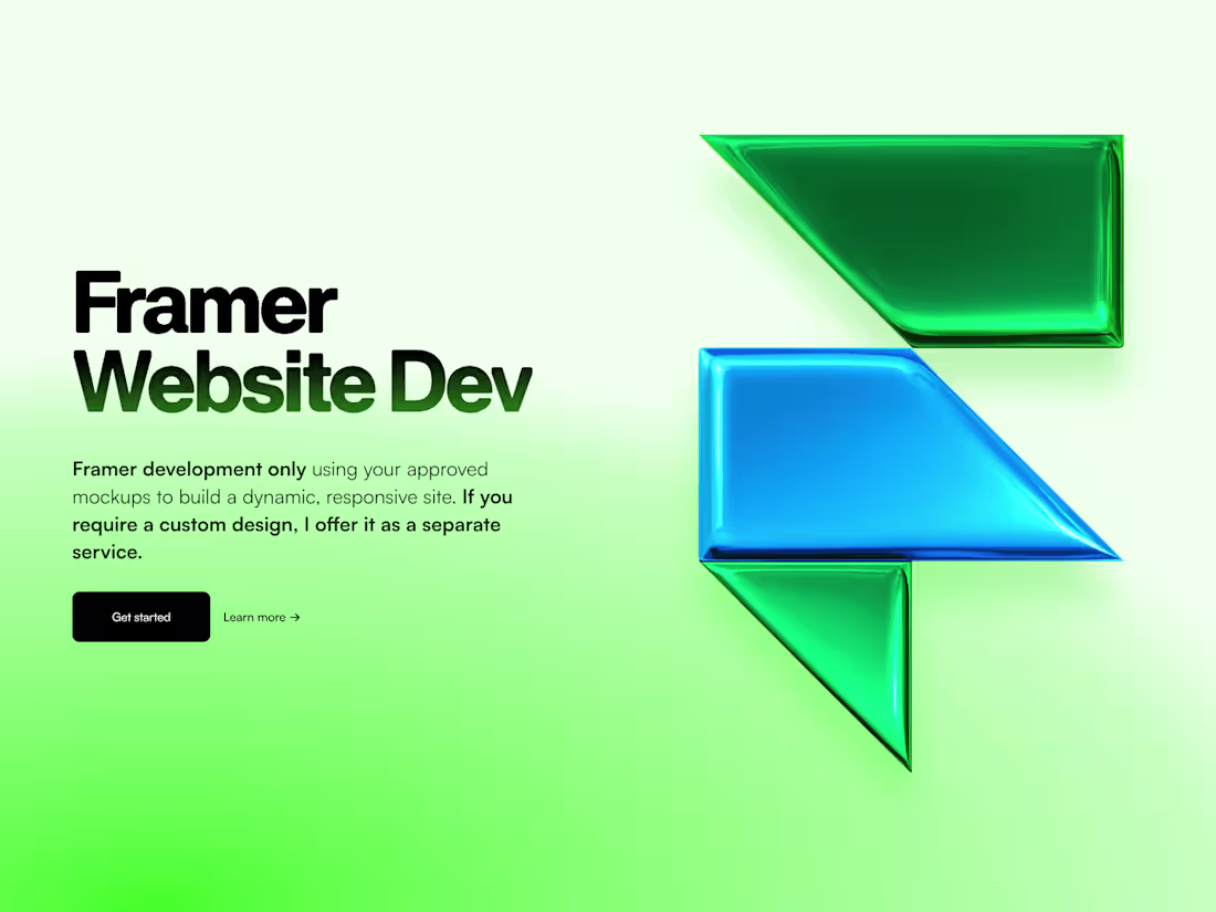 Cover image for I will develop your framer website