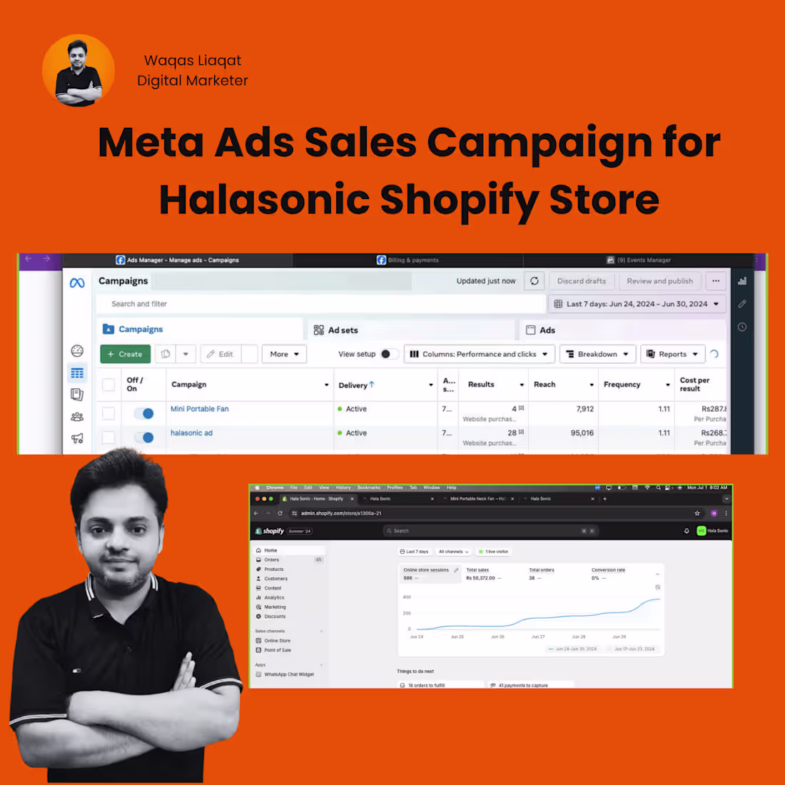Cover image for Meta Ads Sales Campaign for the Halasonic Shopify Store