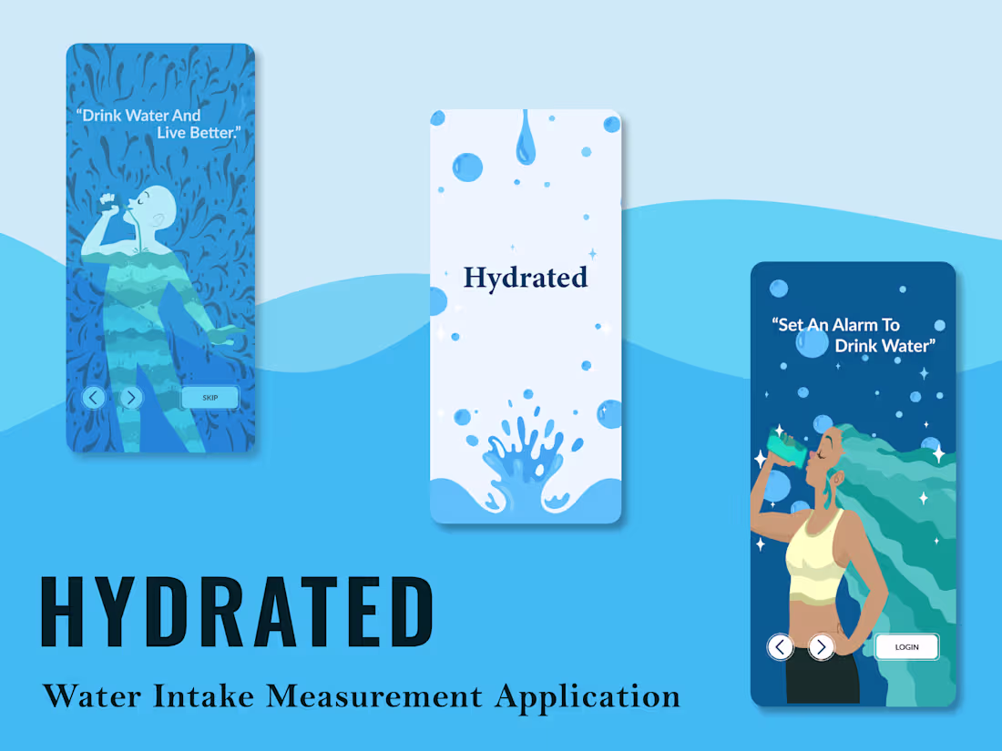 Cover image for HYDRATED- Water Intake Application