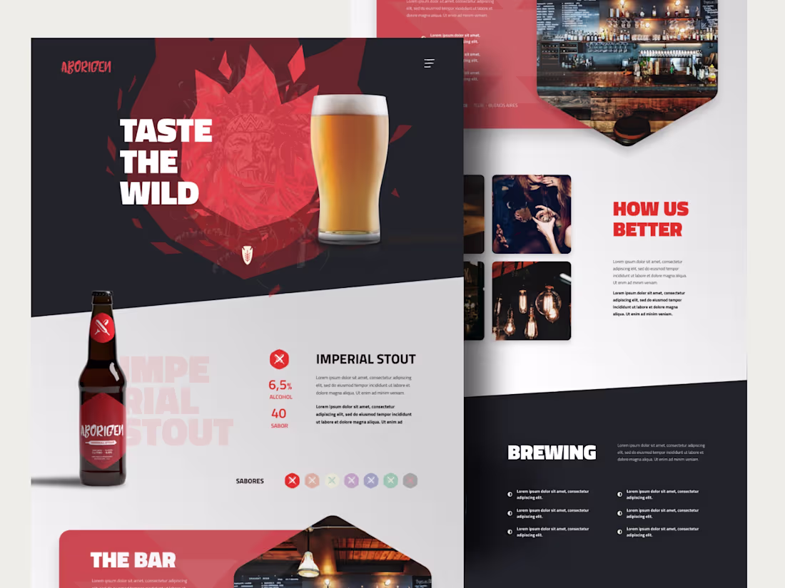 Cover image for Aborigen Beer - Landing Page