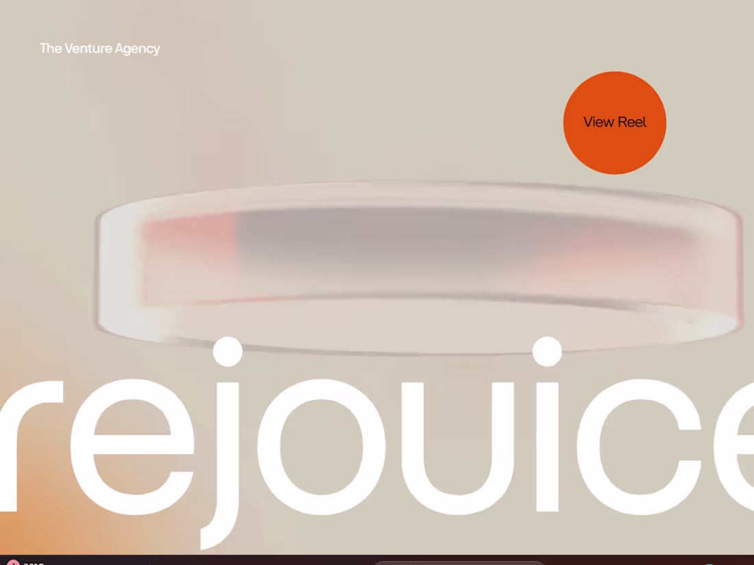 Cover image for Awarded Website Rejouice Clone| Custom GSAP Animation