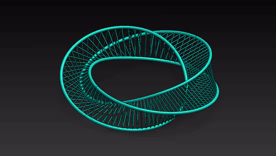 Cover image for Mobius Bracelet 3D Model | SolidWorks
