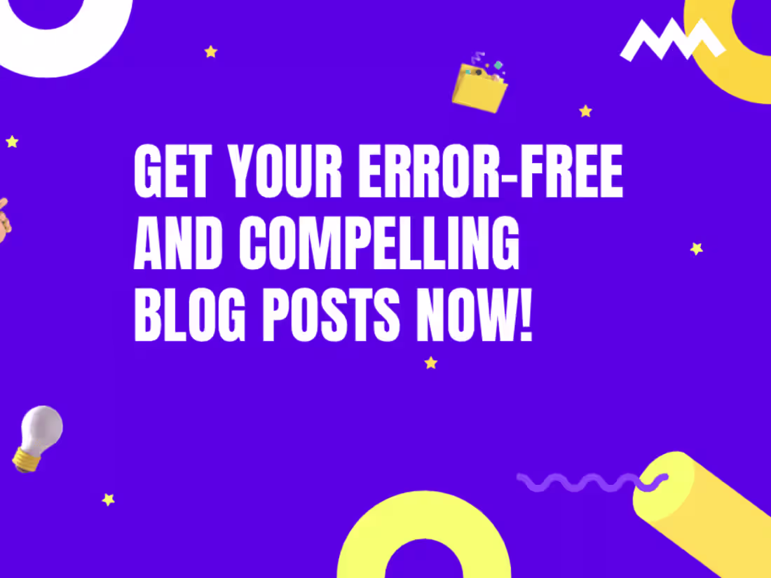 Cover image for Professional Blog and Social Media Copywriting