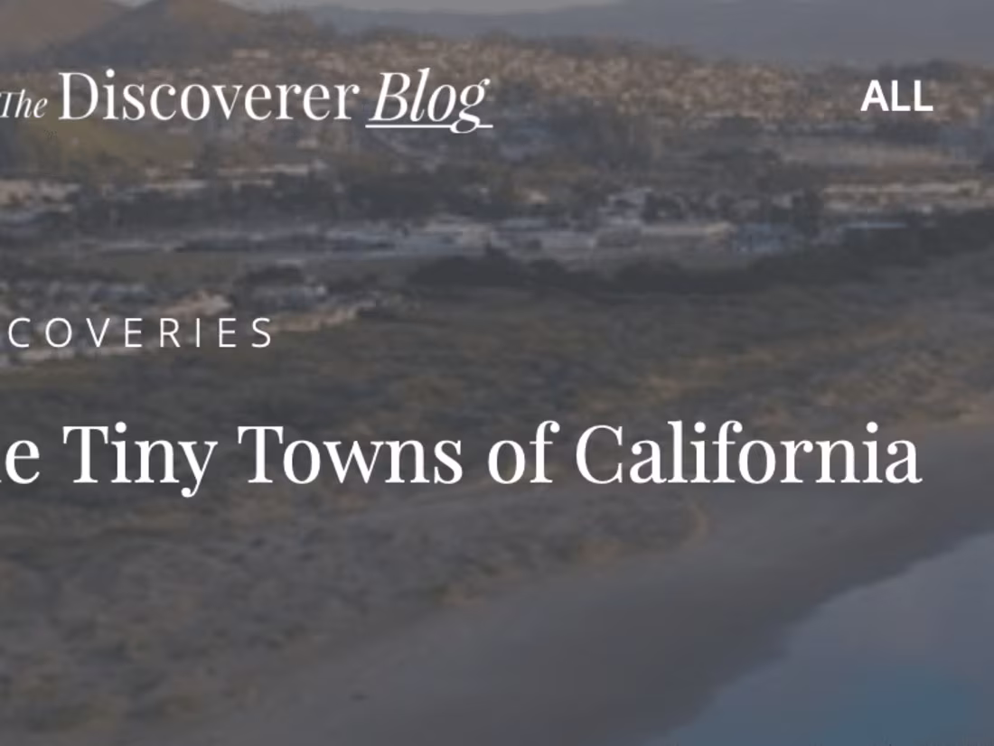 Cover image for The Discoverer Blog - California Travel Blogs