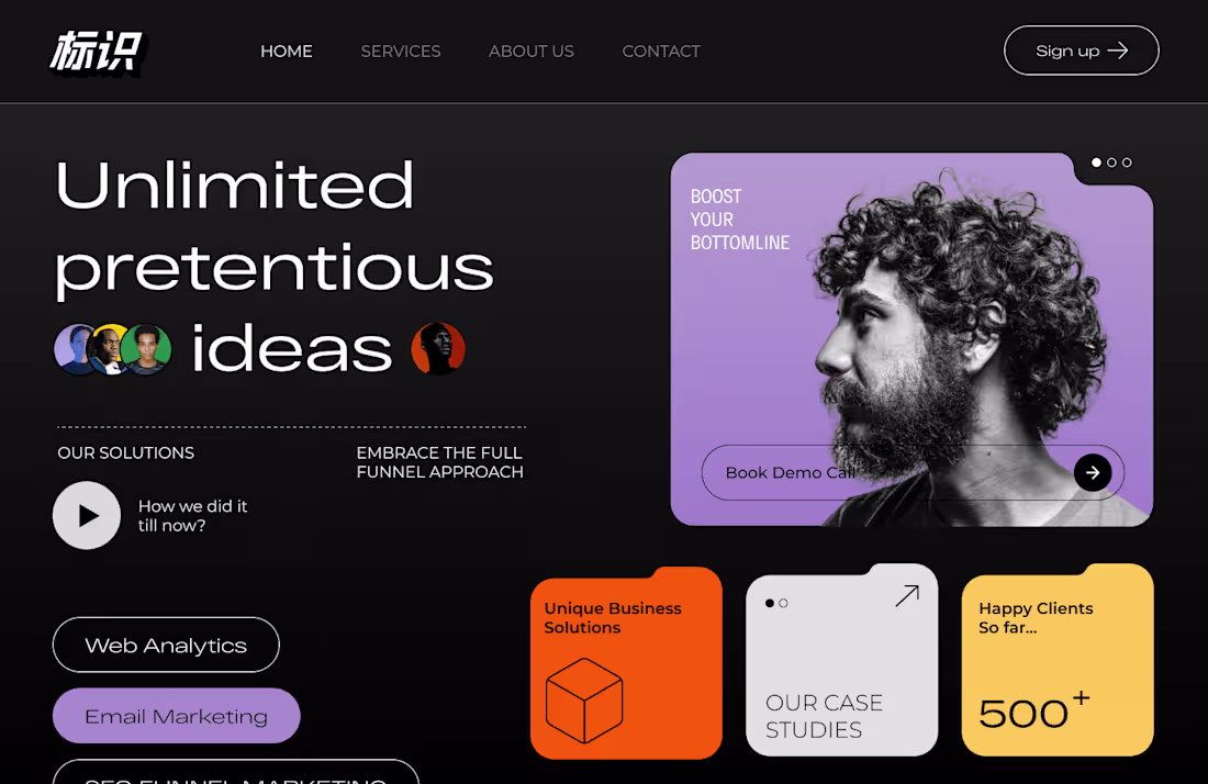 Cover image for Creative agency responsive website