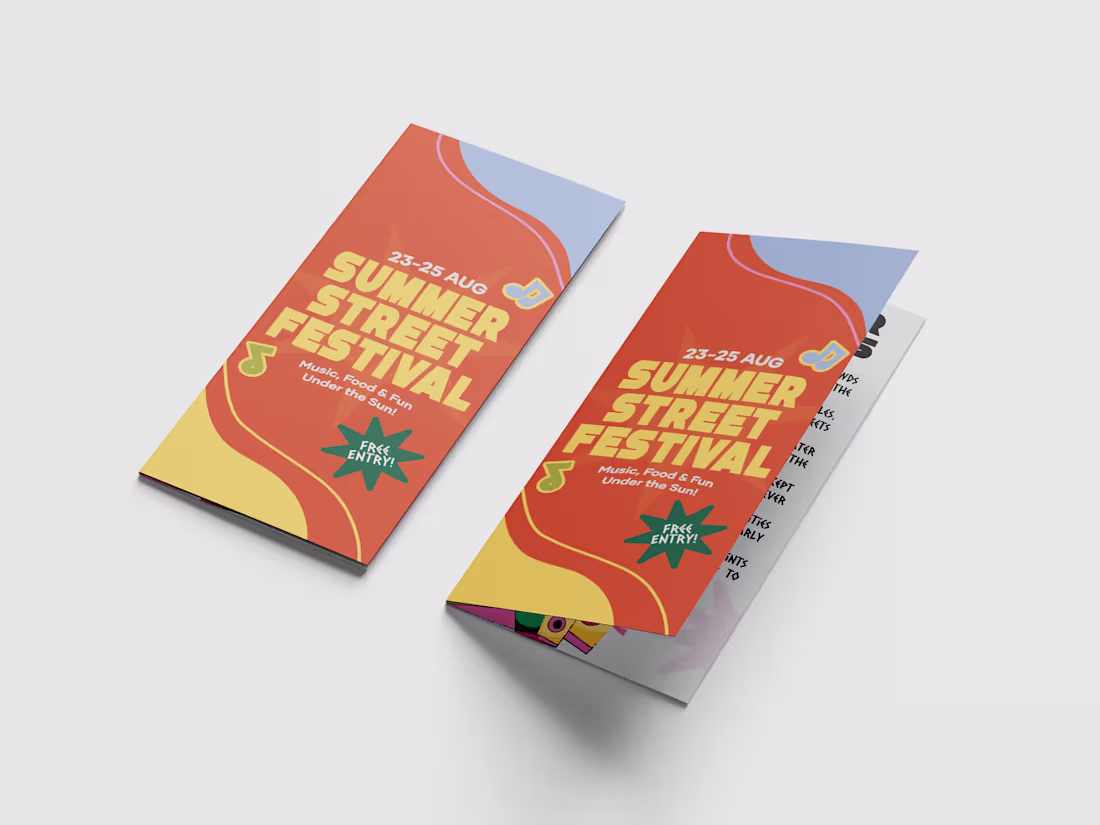 Cover image for Summer Street Festival Brochure Design