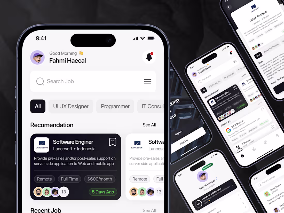 Cover image for UI/UX Designer Mobile App iOS & Android Expert