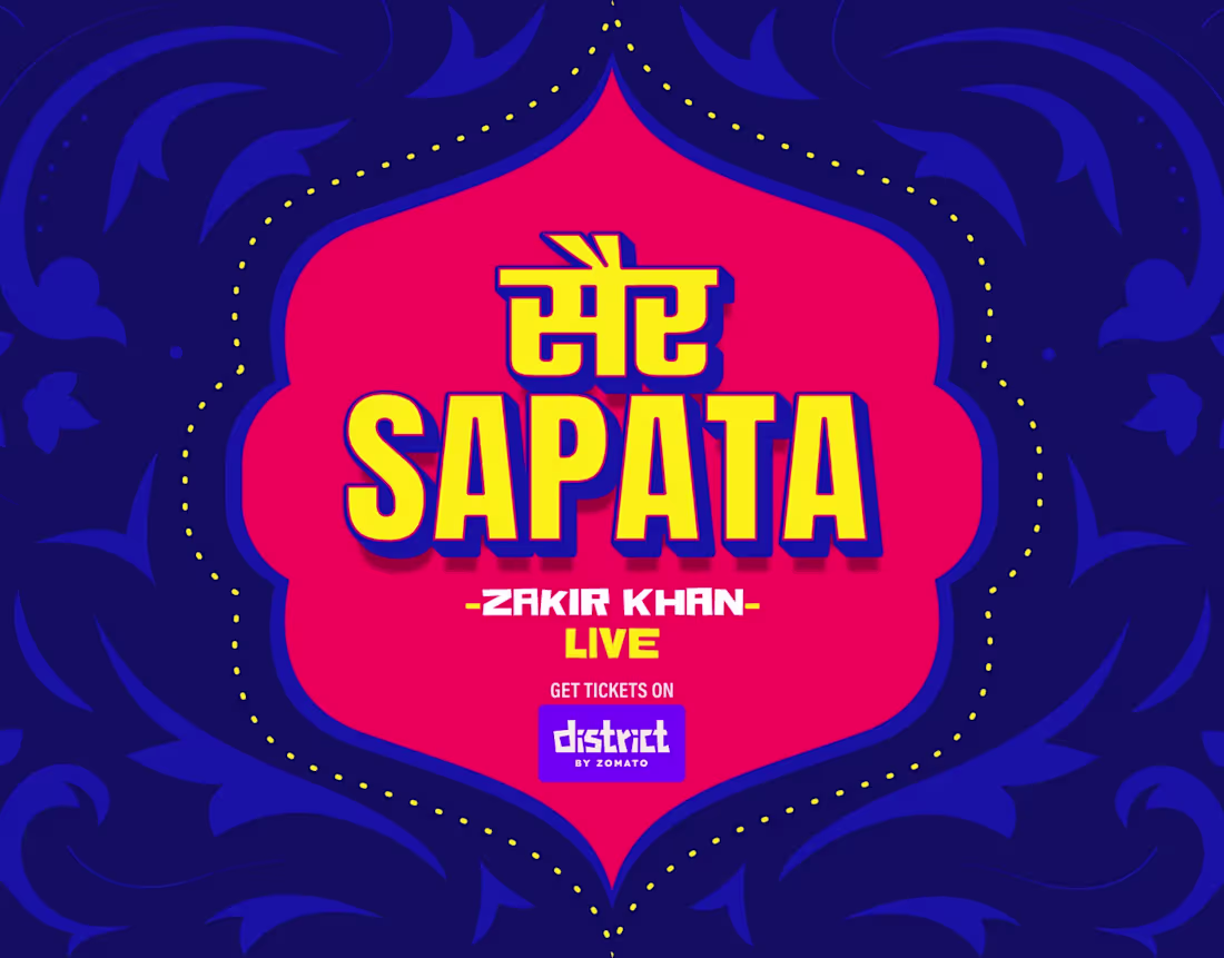 Cover image for Sair Sapata - Mock Comedy Tour for Zakir Khan