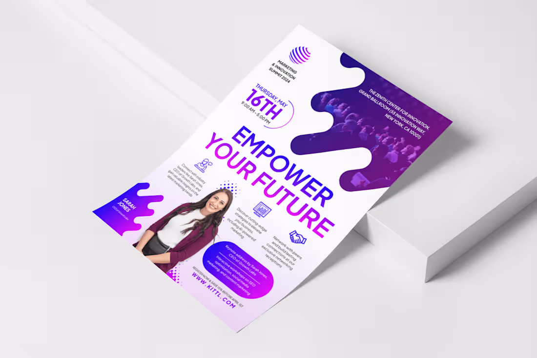 Cover image for Marketing Summit Conference Flyer Design Template