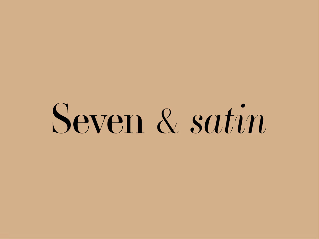 Cover image for Seven & Satin| Hair Salon