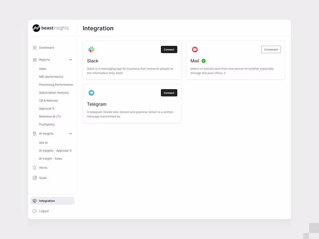 Cover image for Analytics Dashboard
Beastinsights is an analytics