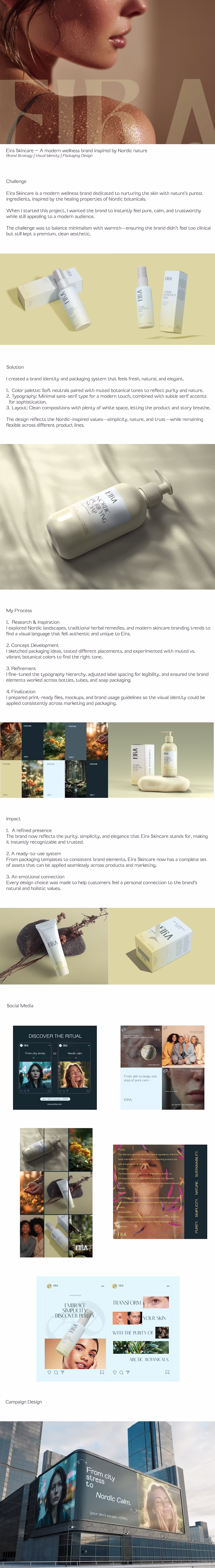 Cover image for Eira Skincare Brand Design