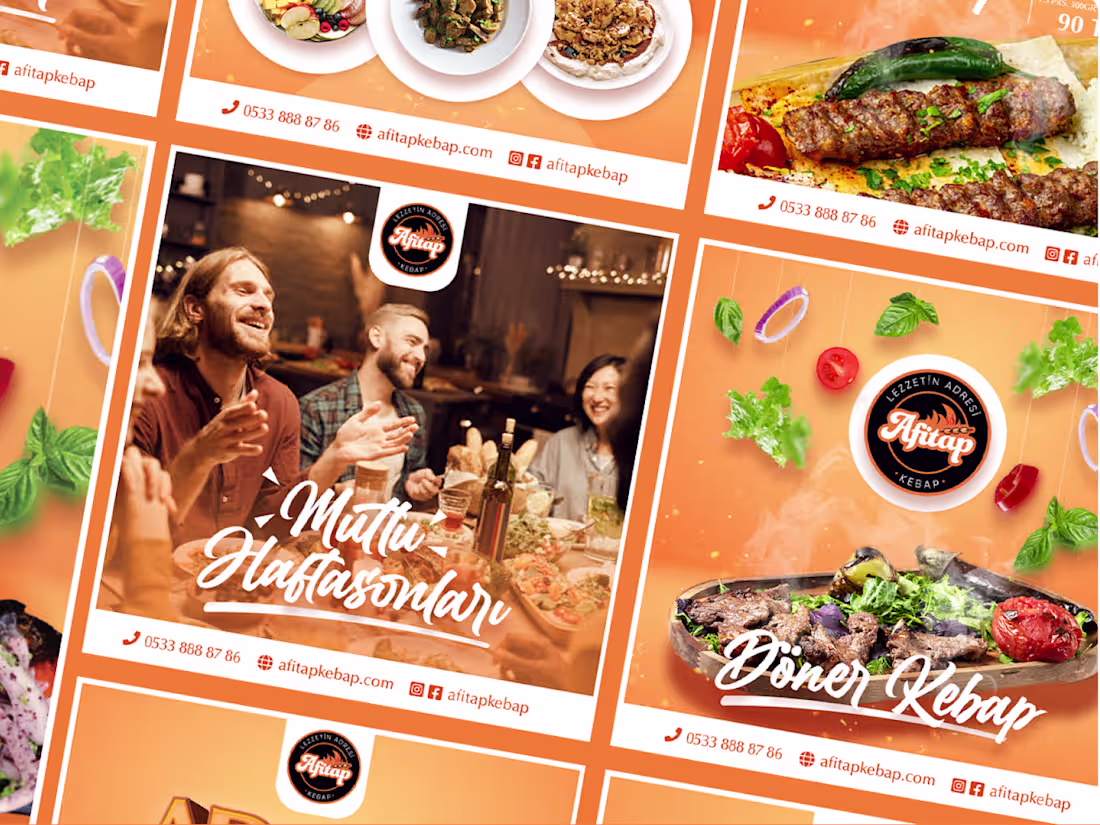 Cover image for Afitap Kebab Restaurant Visual Identity