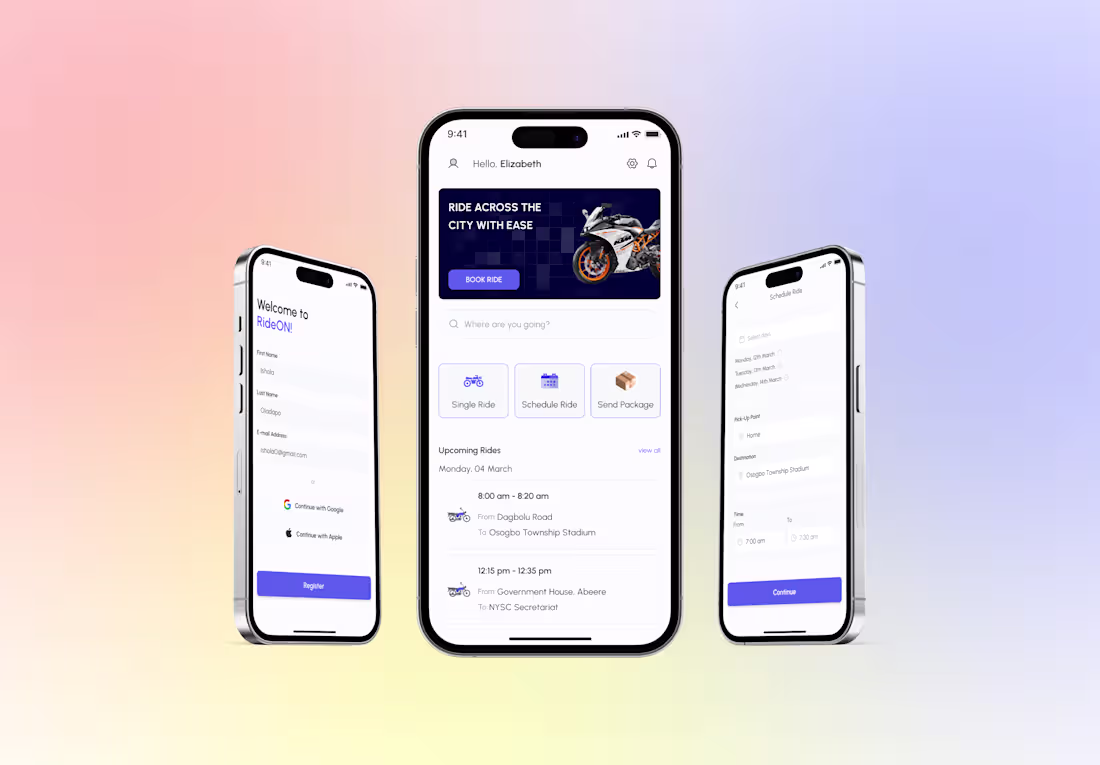 Cover image for RideON : Ride Hailing Application