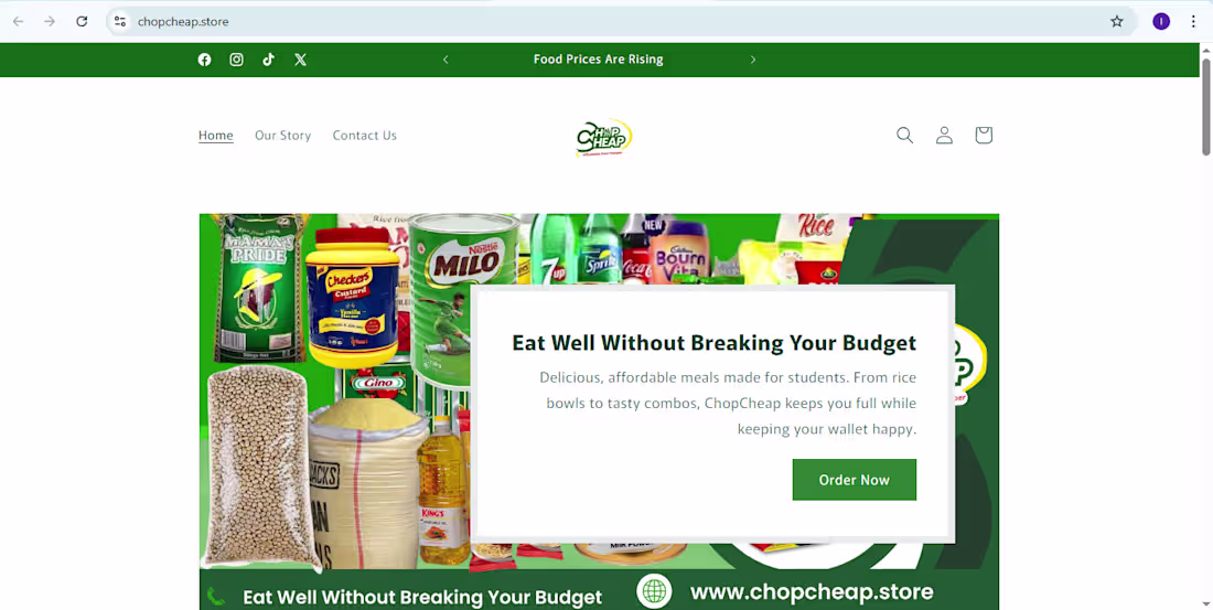 Cover image for E-Commerce Landing Page for Student