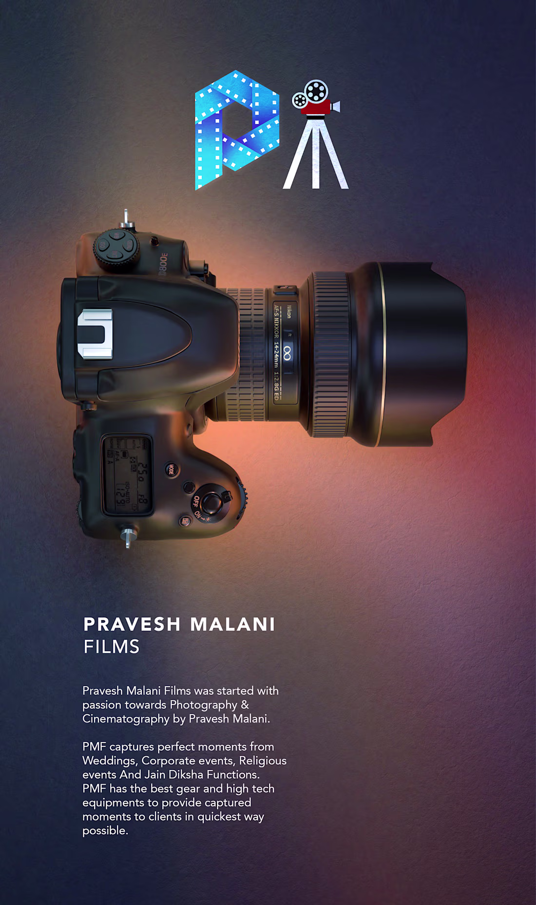 Cover image for Logo Design & Branding | Pravesh Malani Films on Behance