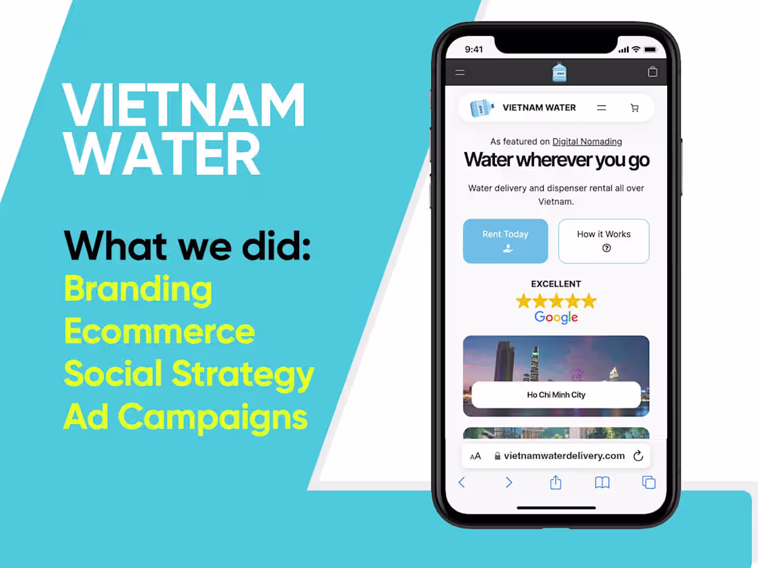 Cover image for Water Delivery E-Commerce & SEO for Vietnam Market