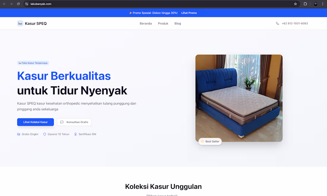 Cover image for I’m making a website to promote mattress sales. https://www....