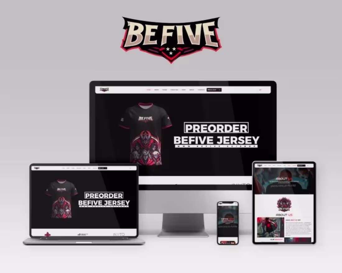 Cover image for Befive Esports Website Development