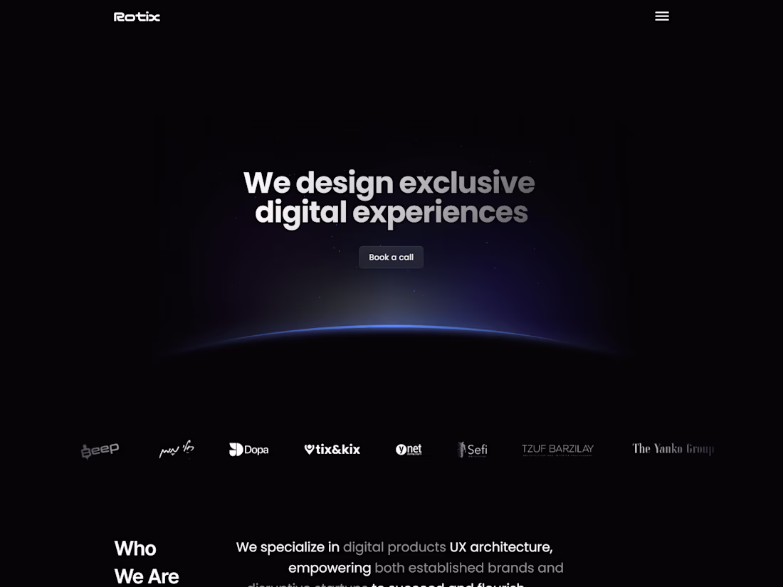 Cover image for Rotix Studio: Modern Website Design Crafted in Framer