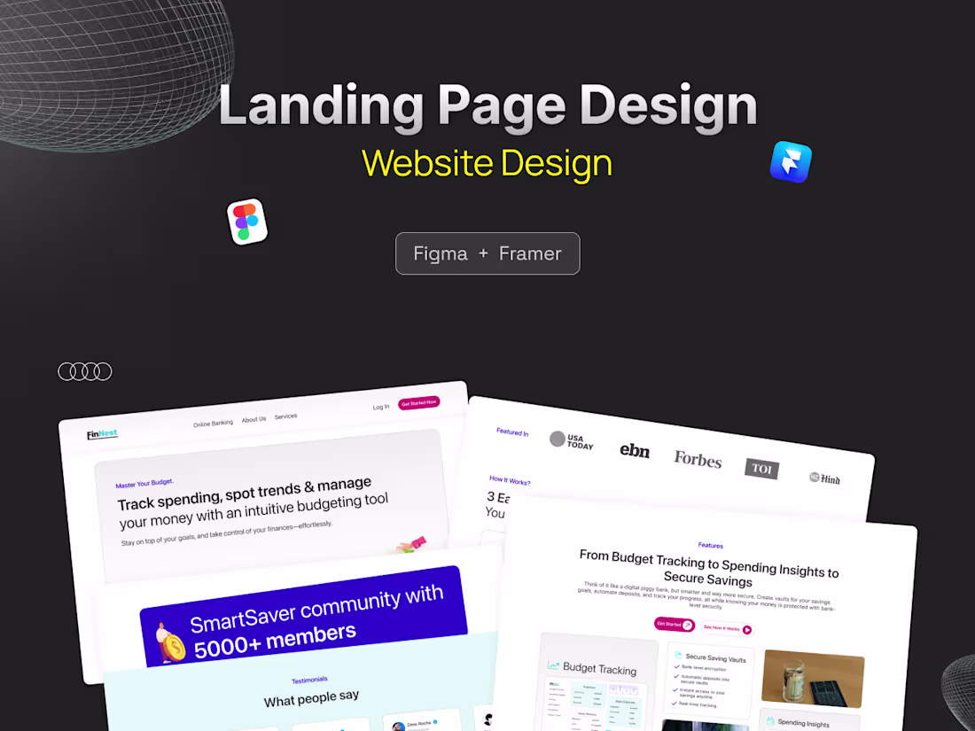 Cover image for Website Design, UI/UX
