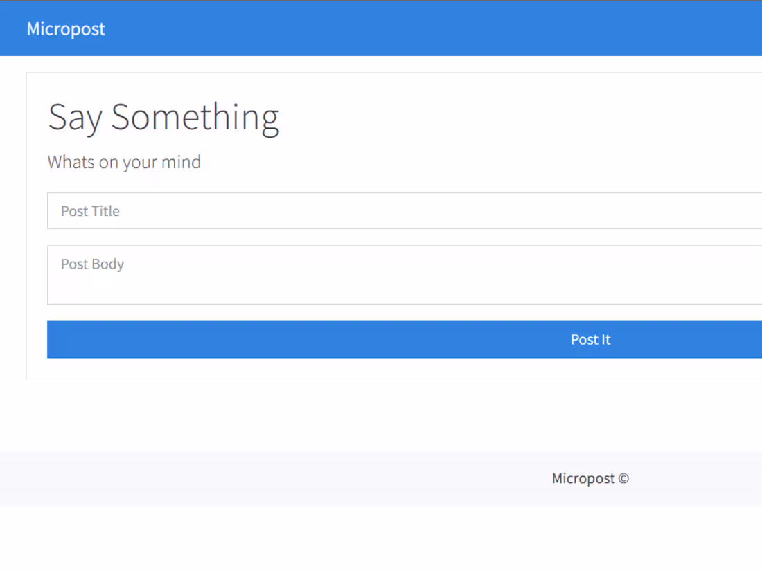 Cover image for Micropost