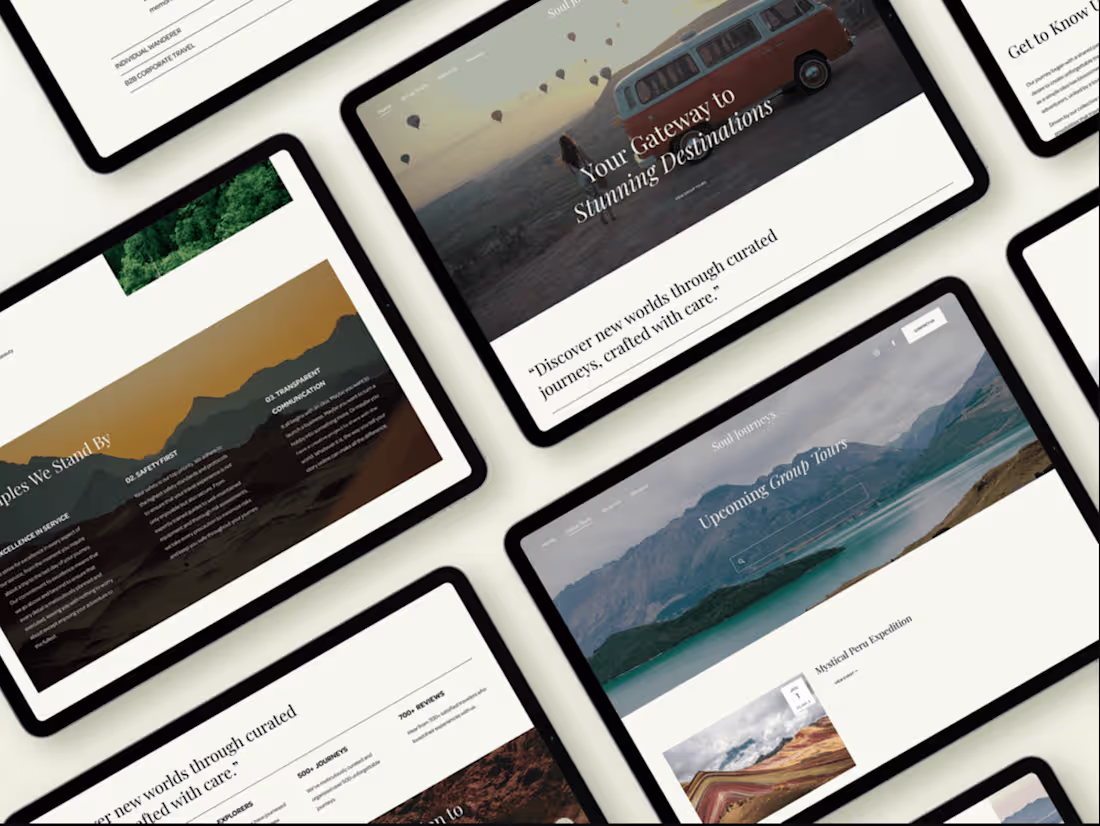 Cover image for Squarespace Travel Website Design