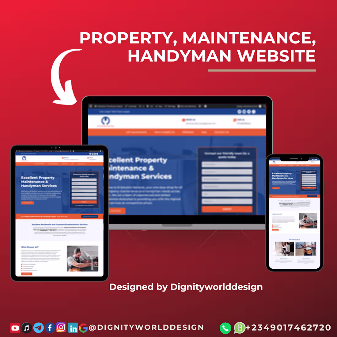 Cover image for Property, Maintenance Website