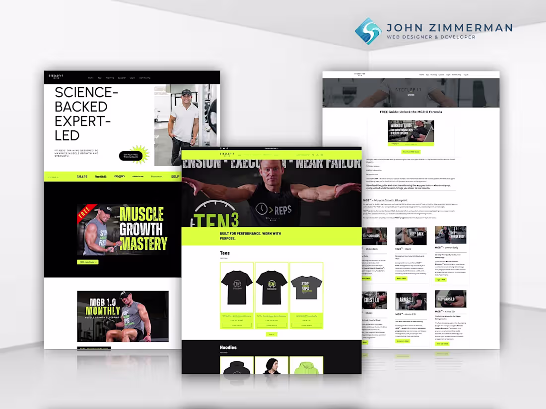 Cover image for Steelefit — Kajabi Audit, Platform Optimization & Branded Ap...