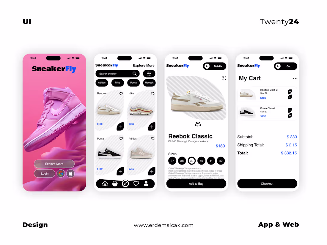 Cover image for Sneaker App Store | Mobile