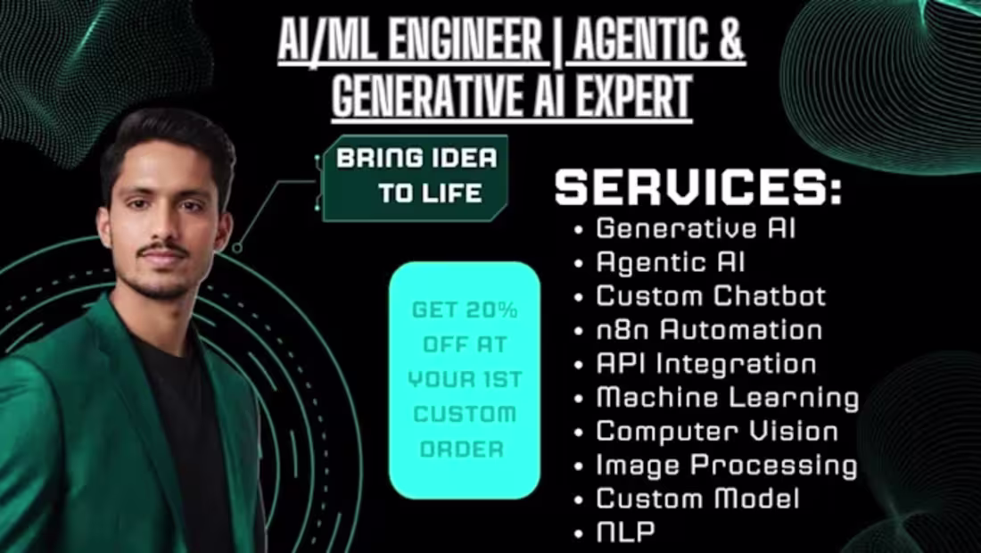 Cover image for AI/ML Engineer | Agentic & Generative AI Expert