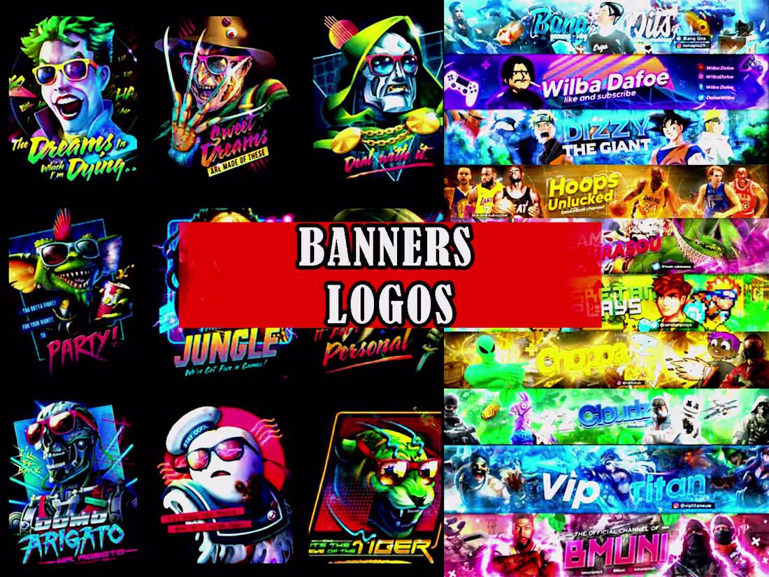 Cover image for i will design youtube banner and logo
