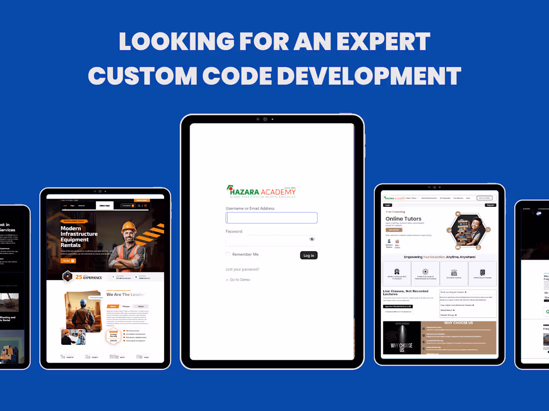 Cover image for  Custom Web Development | PHP, Laravel, React.js, Node.js