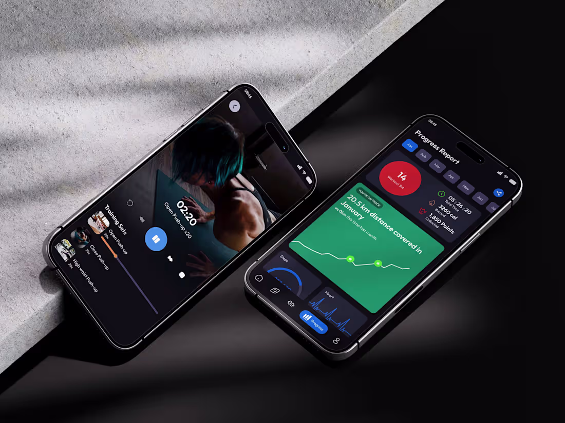 Cover image for FitnessDen - Personalized Fitness Goals Mobile App Design
