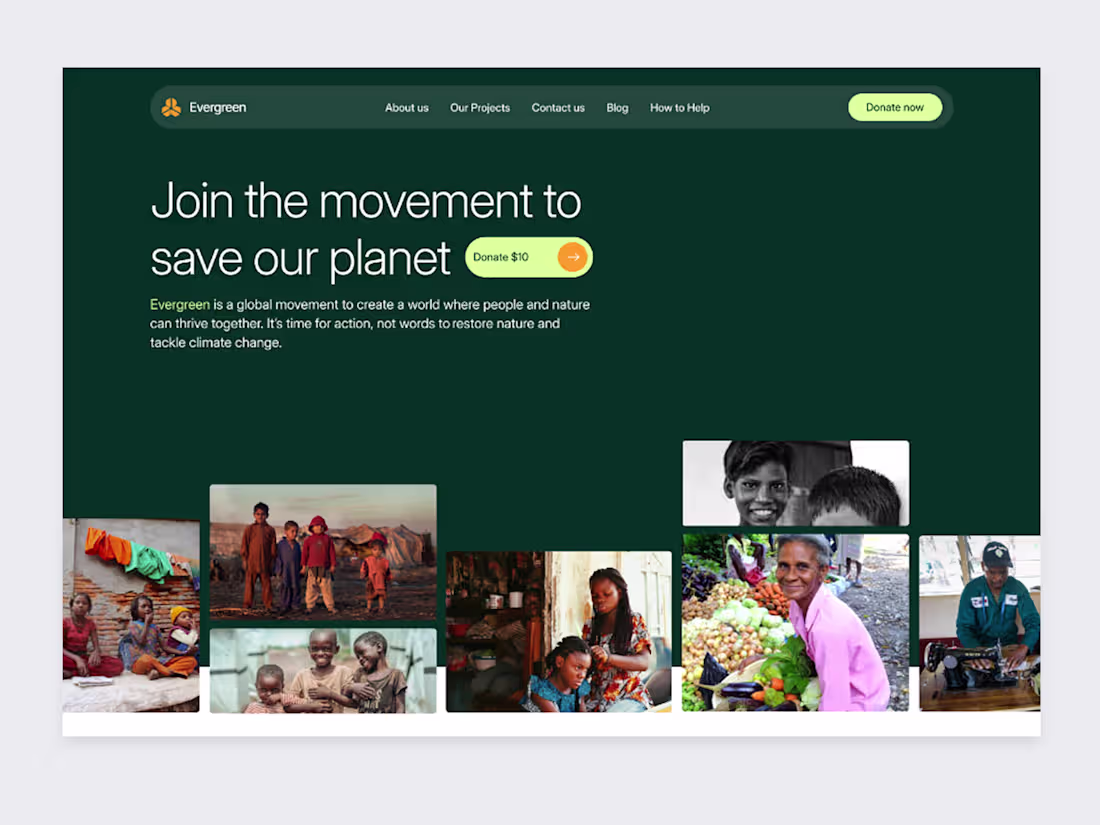 Cover image for Evergreen: Website: Figma to Framer Development