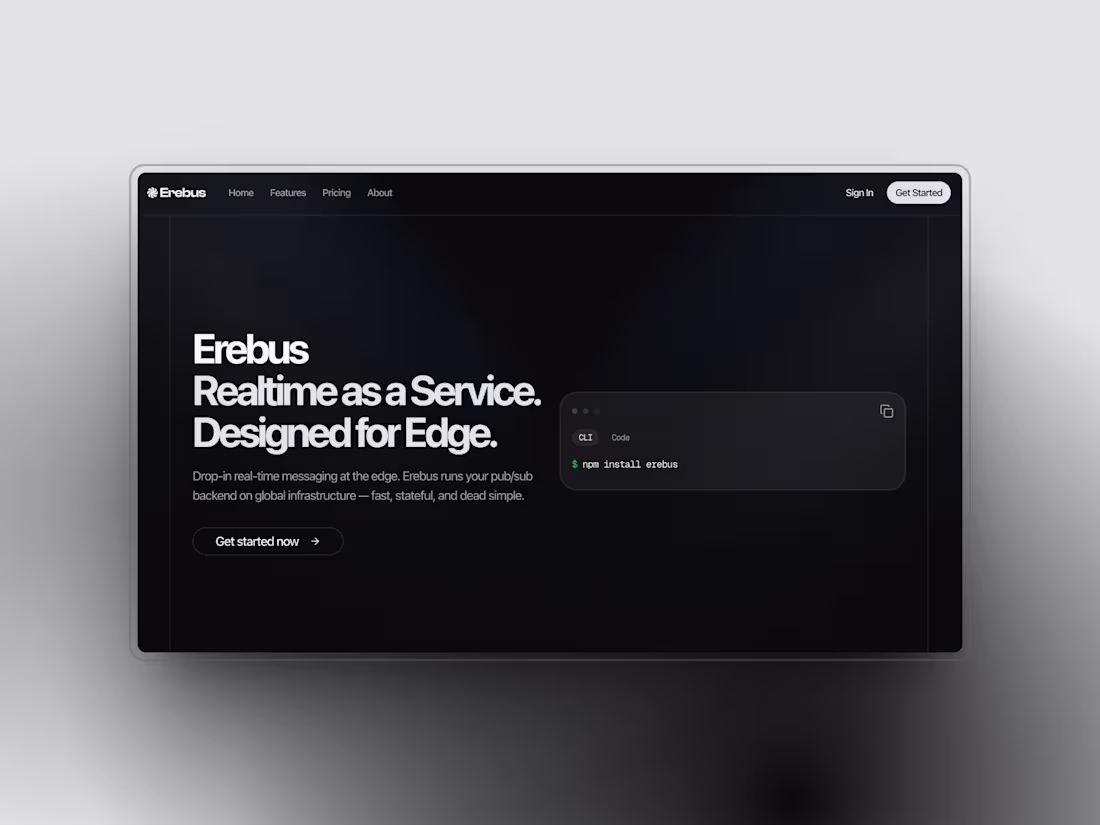Cover image for Erebus was a real-time as a service platform I built. Drop-i...