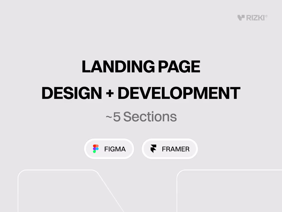 Cover image for Landing Page (Design + Framer Development)
