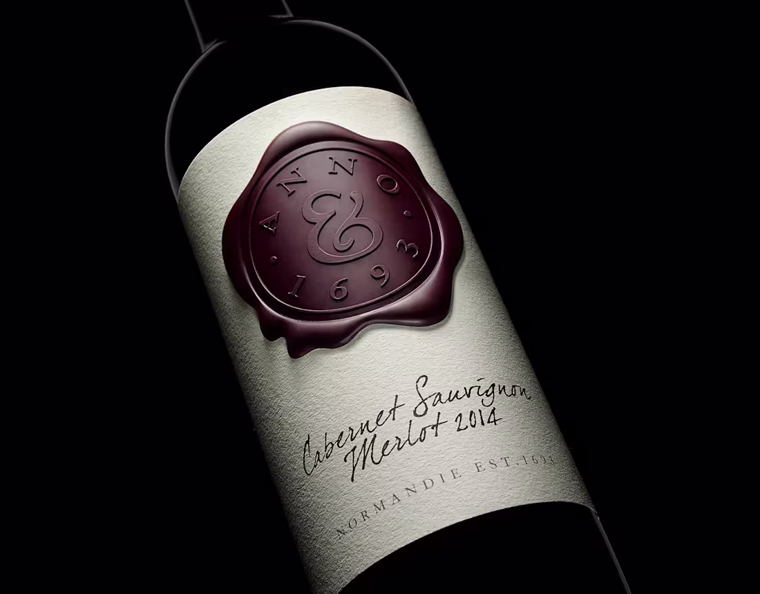 Cover image for Anno 1693 wine bottle