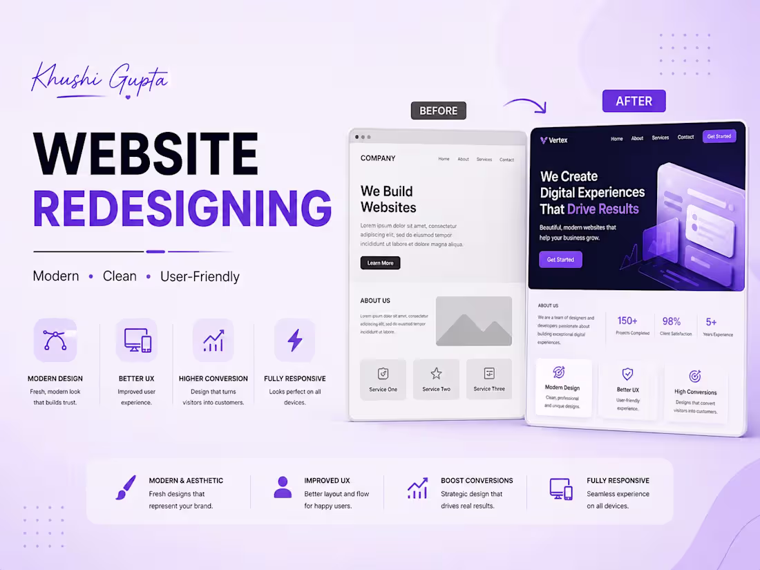 Cover image for Website Redesigning