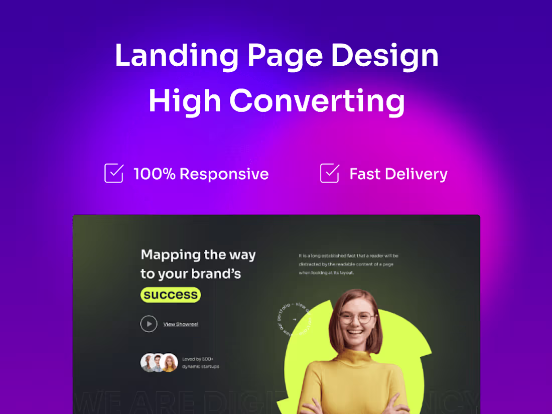 Cover image for Website Landing Page Design