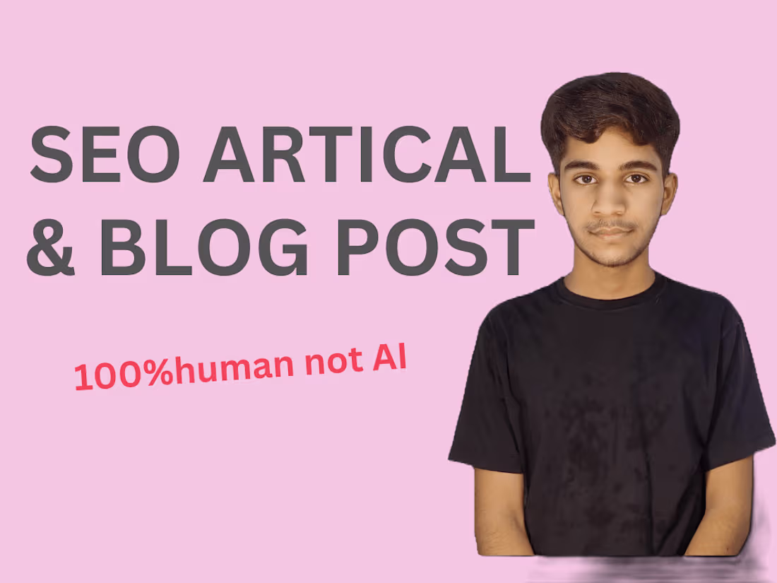 Cover image for I will write a SEO optimised article