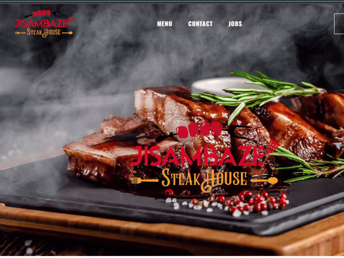 Cover image for JISAMBAZE STEAKHOUSE WEBSITE