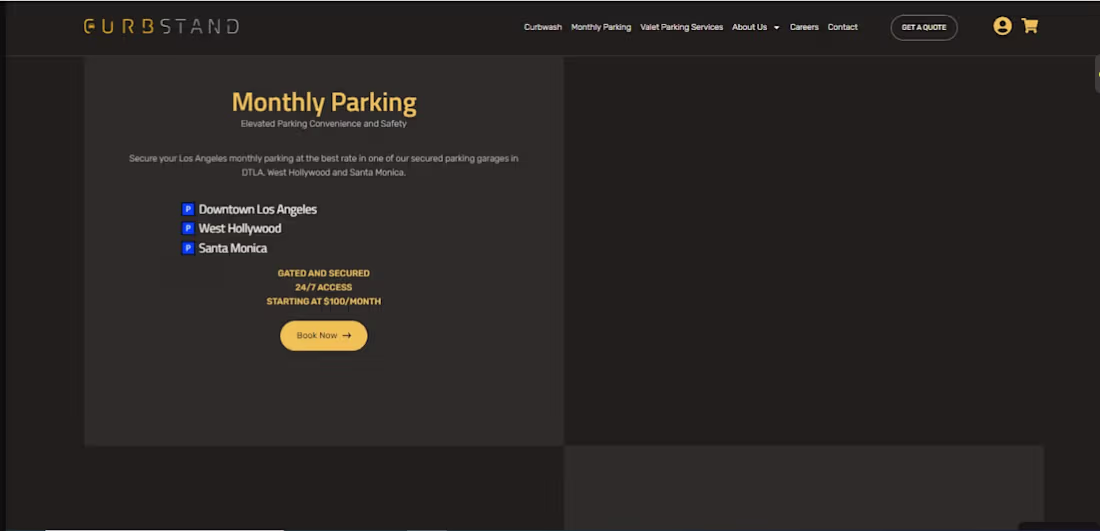 Cover image for Curbstand is a full-service parking