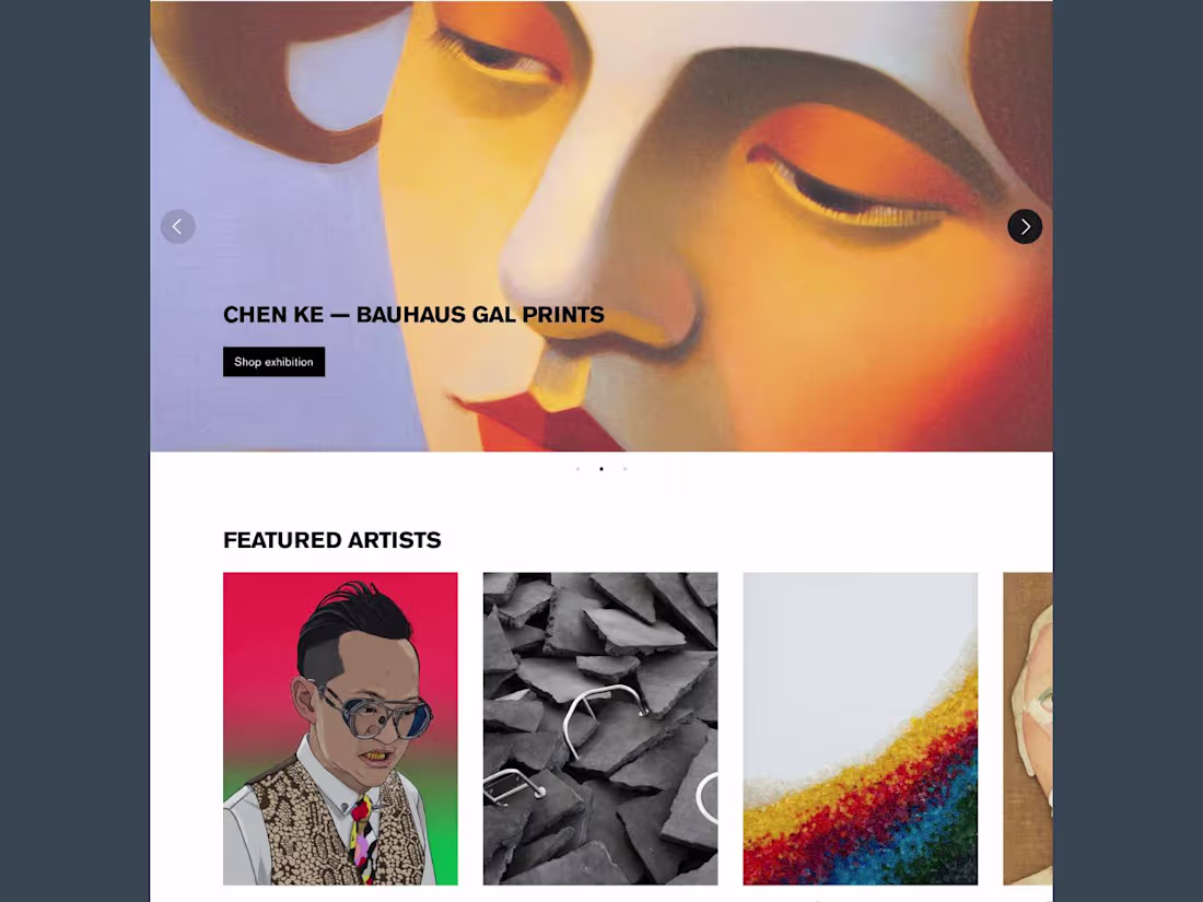 Cover image for Perrotin Gallery — eshop design