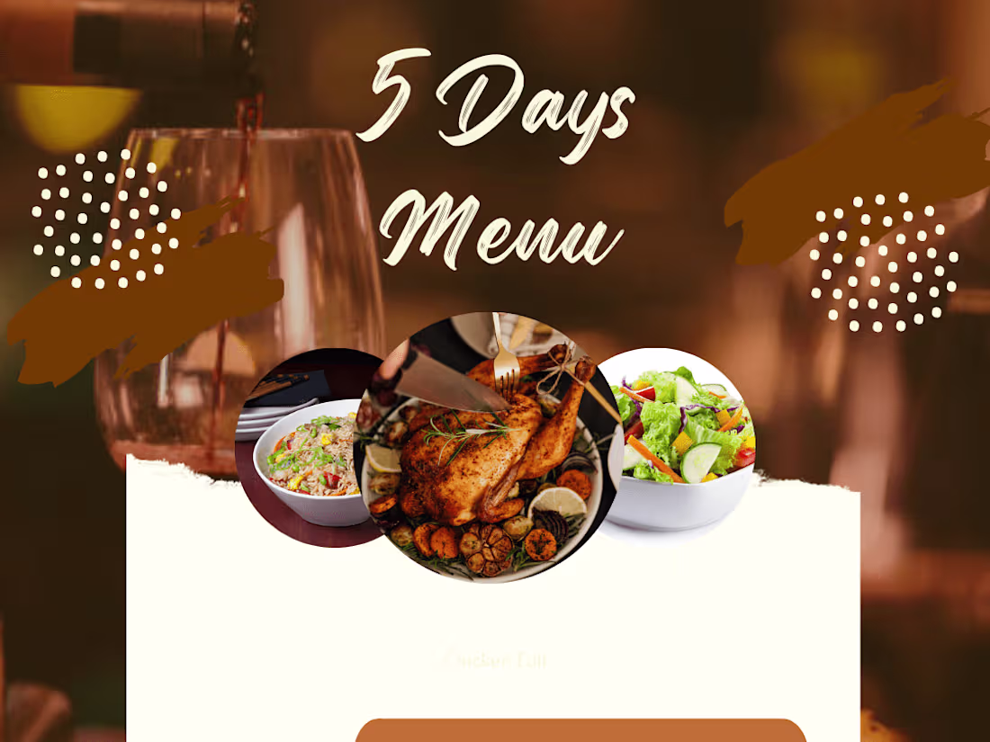 Cover image for African & Continental Vacation Menu