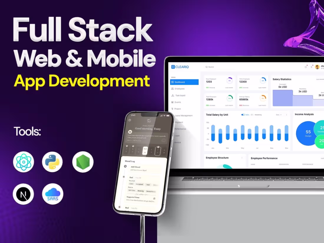 Cover image for You will get Full stack development, React, Node Next.js expert