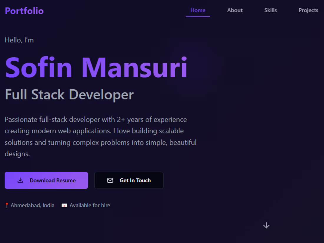 Cover image for Portfolio - Full Stack Developer