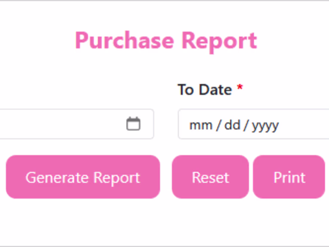 Cover image for Purchase Report Module – Smart Date Range Filtering I built ...